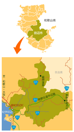 田辺市地図